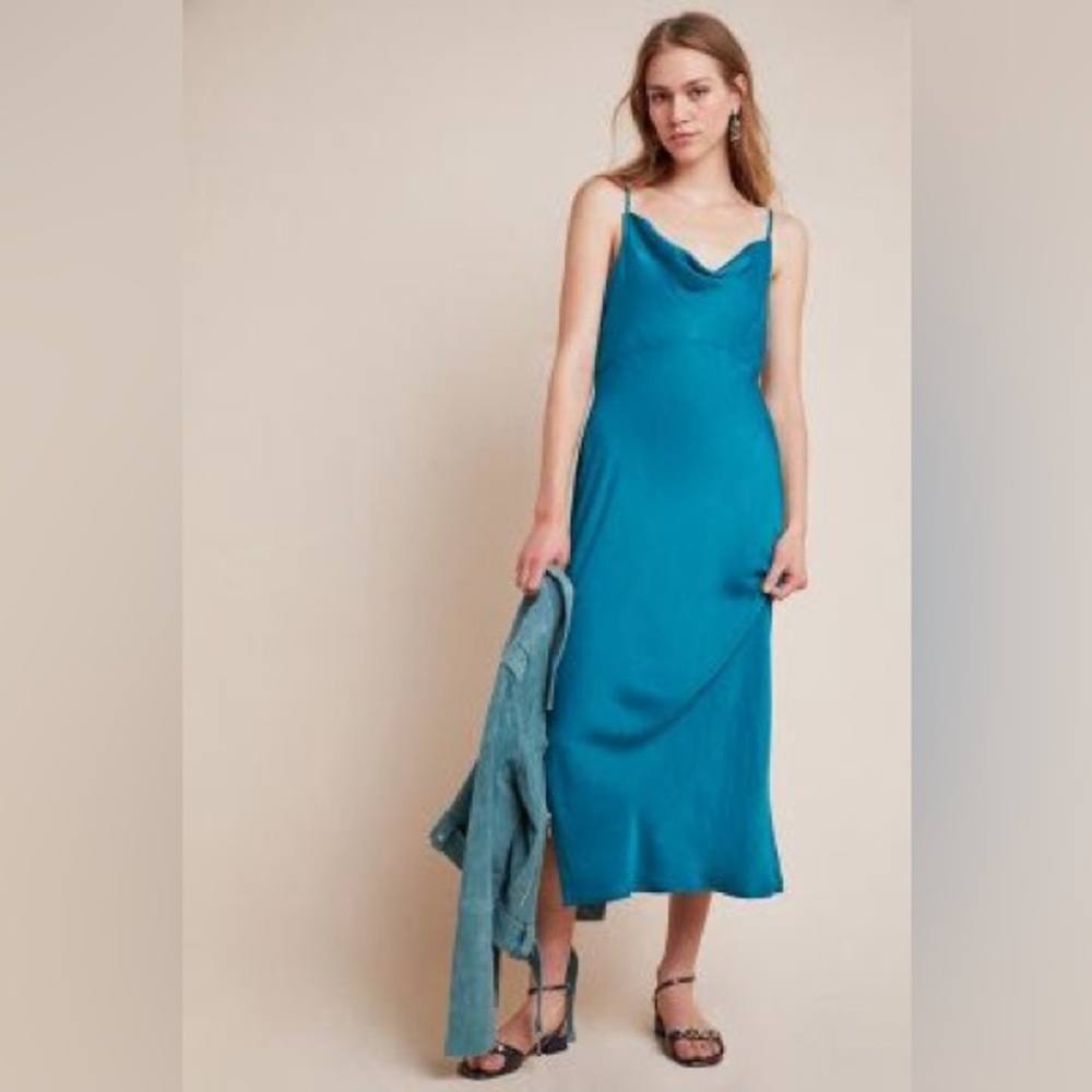 Anthropologie Elyse Bias Slip Dress